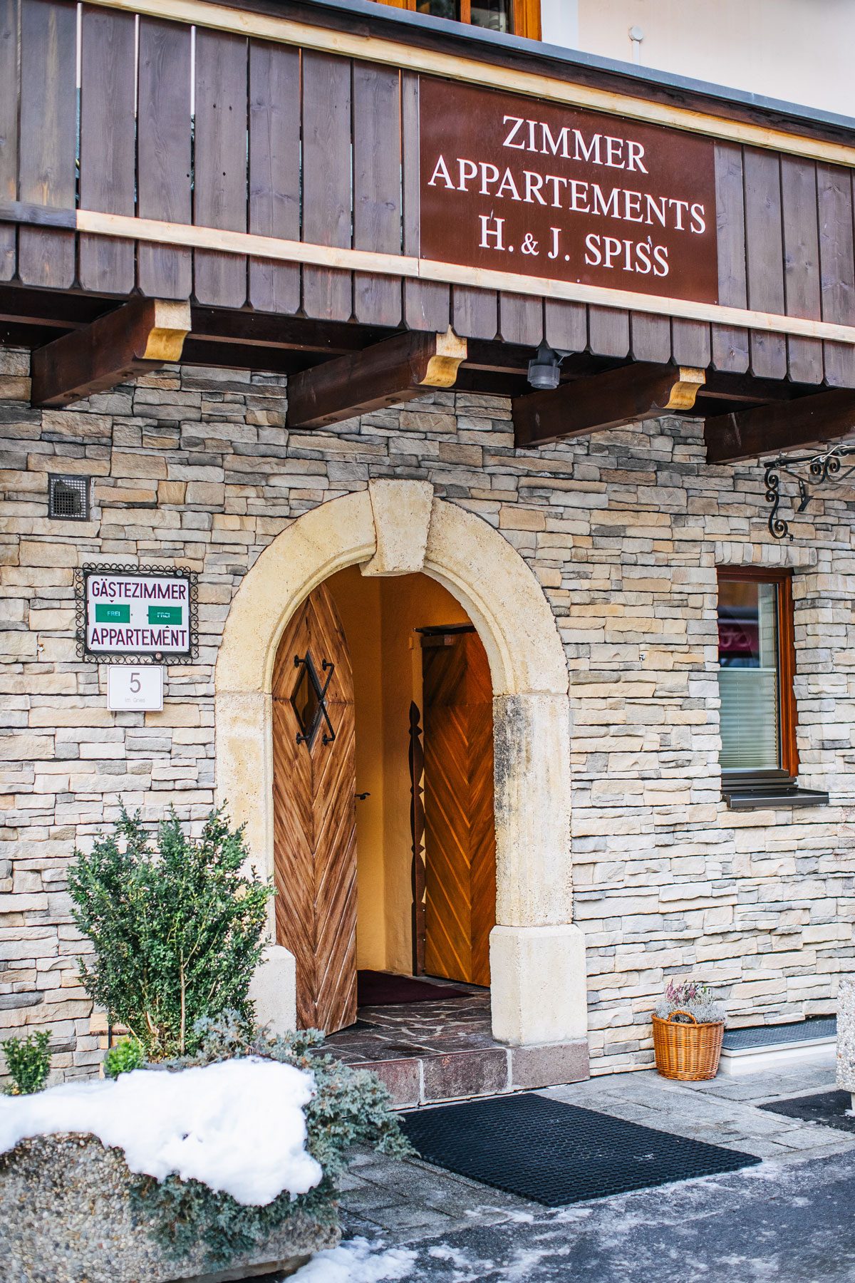 entrance Haus Hannes Spiss